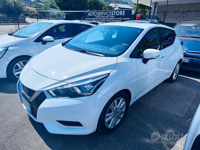 Bianco Usata 2020 Nissan Micra Acenta Due volumi | 11.990 € (Buon prezzo) - Immagine 1/4