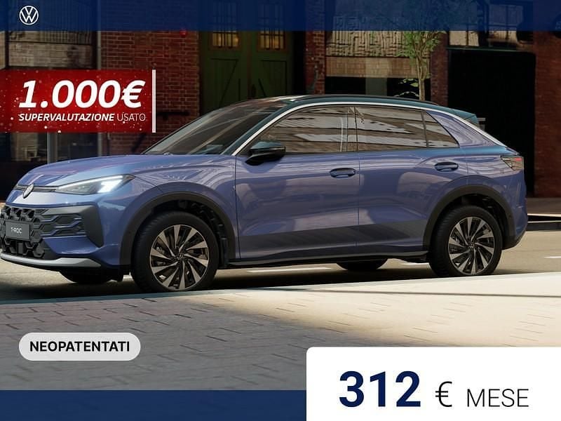Celestial blue metallizzato nero Nuova 2025 VW T-Roc Life SUV | 33.300 € (Buon prezzo) - Immagine 1/4