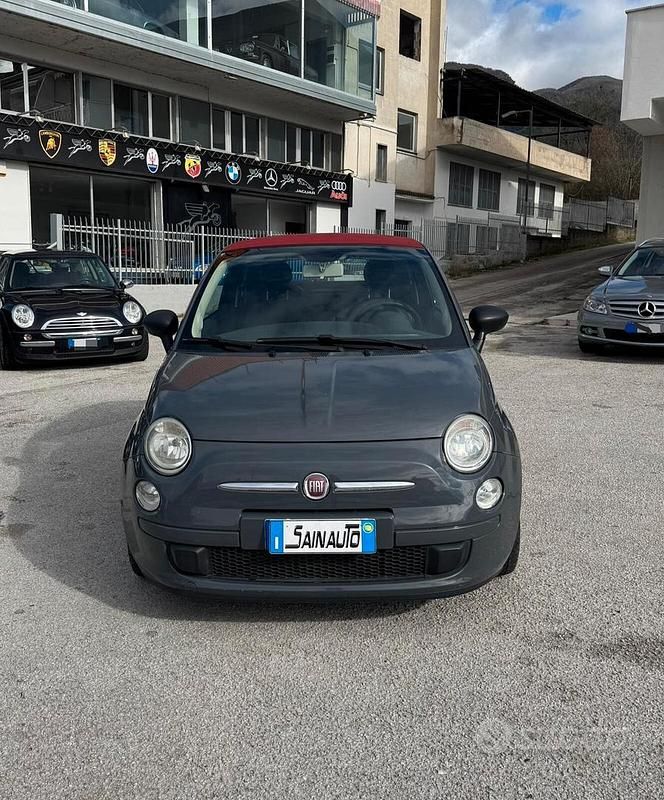 Usata Fiat 500C 75 CV (55 kW) 2010 Grigio Cabrio