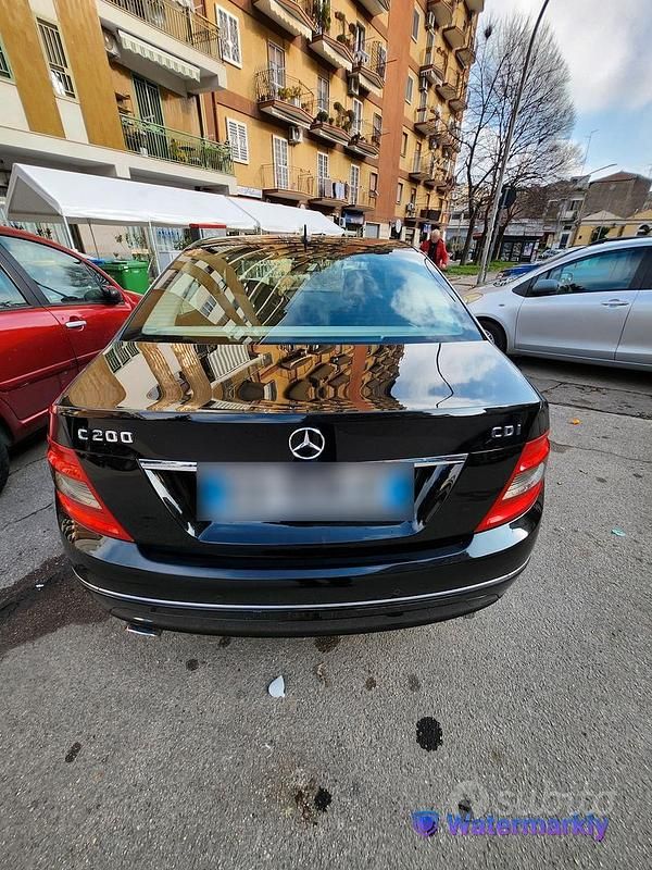 Usata Mercedes C200 Avantgarde 136 CV (100 kW) 2008 Nero Berlina