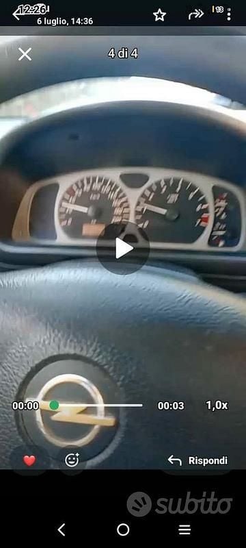 Usata Opel Agila 86 CV (63 kW) 2008 Grigio Utilitaria