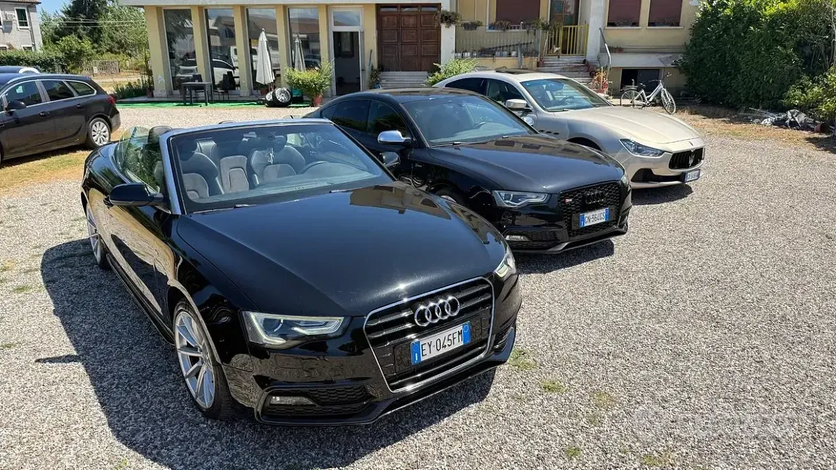 Usata Audi A5 Cabriolet S-Line 190 CV (139 kW) 2015 Nero Cabrio