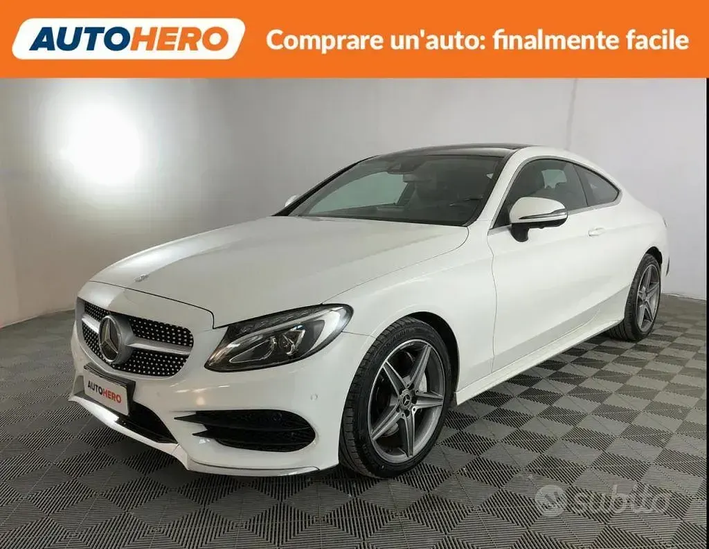 Usata Mercedes C250 Premium 204 CV (150 kW) 2017 Bianco Coupé