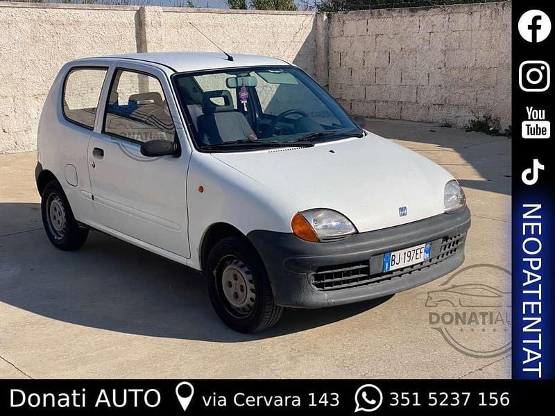 Usata Fiat Seicento 39 CV (28 kW) 1999 Bianco Utilitaria