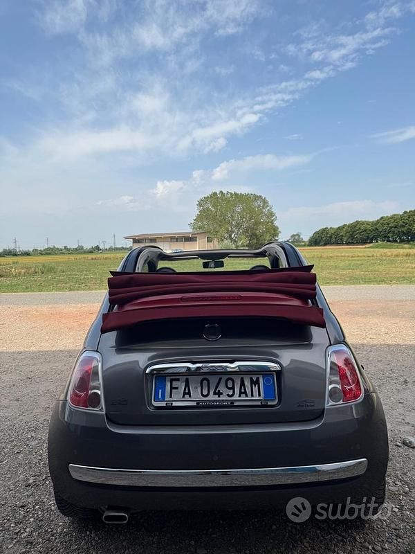 Usata Fiat 500C Lounge 95 CV (69 kW) 2015 Grigio Cabrio