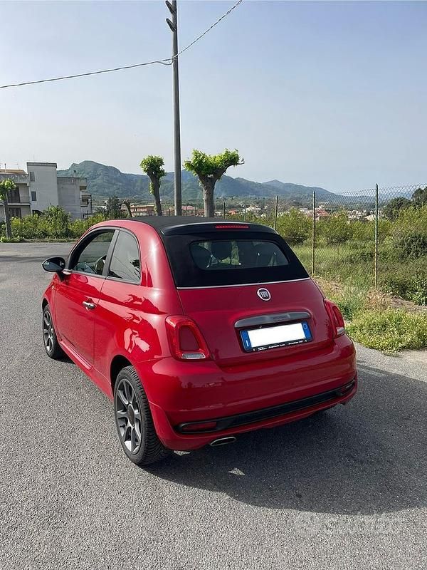Usata Fiat 500 Sport 95 CV (69 kW) 2017 Rosso Cabrio