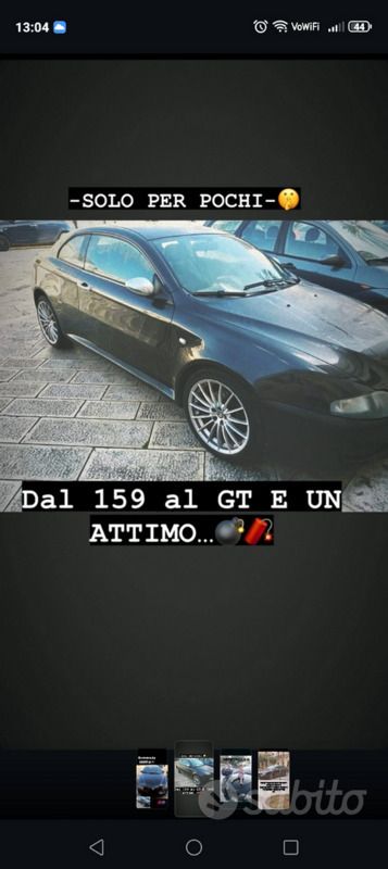 Usata Alfa Romeo GT 150 CV (110 kW) 2007 Nero Coupé