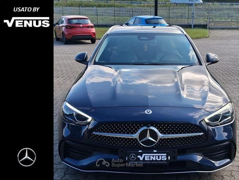 Usata Mercedes C220 Premium 200 CV (147 kW) 2022 Blu Station wagon
