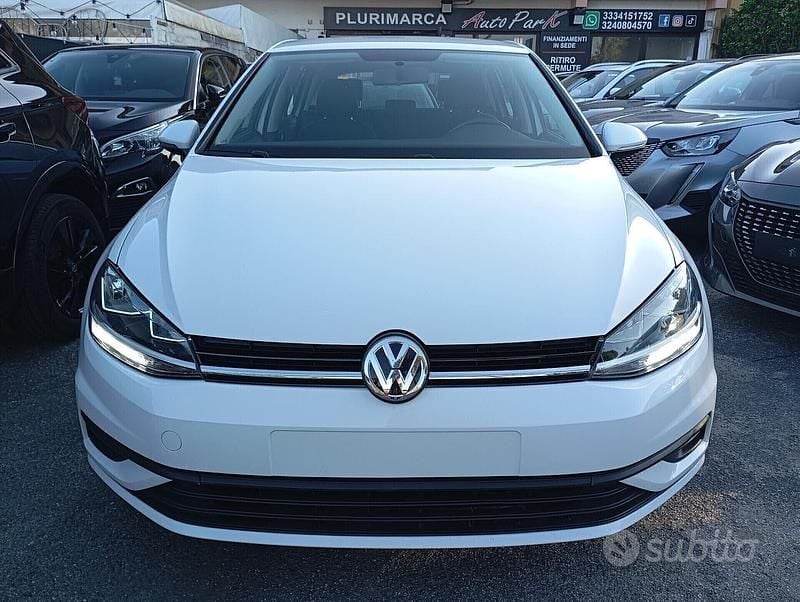 Usata VW Golf VII Trendline 86 CV (63 kW) 2019 Bianco Berlina
