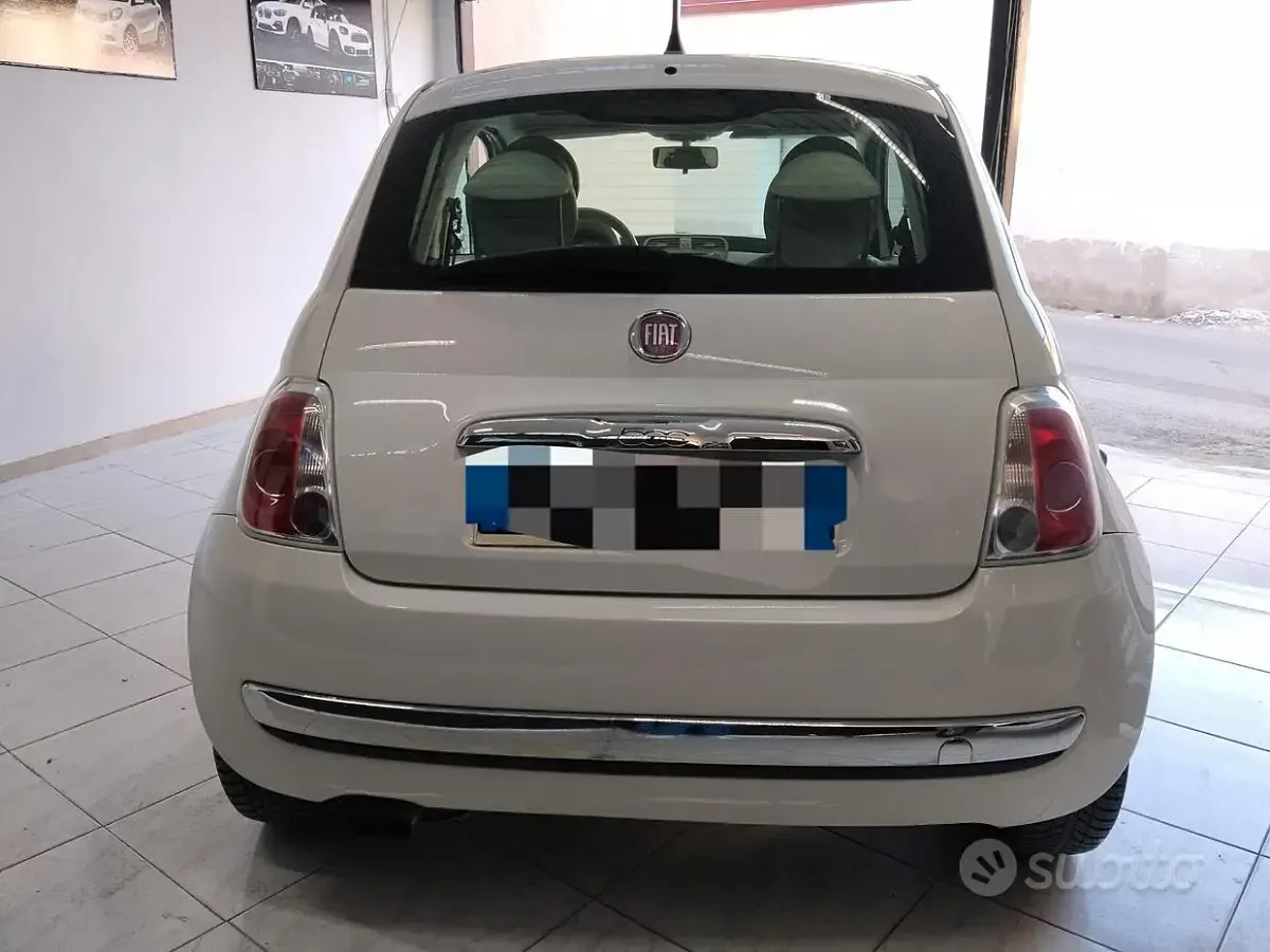Usata Fiat 500 69 CV (50 kW) 2009 Bianco Cabrio