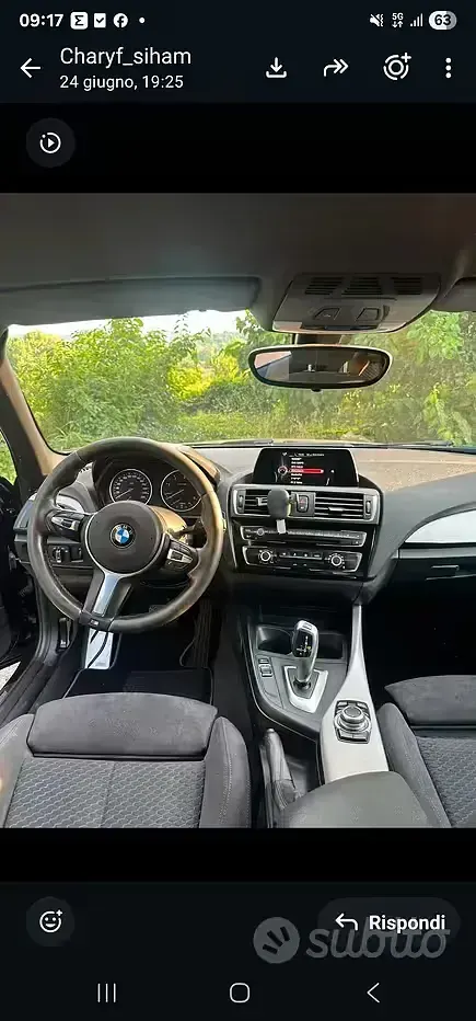 Usata BMW 116 M Sport 116 CV (85 kW) 2017 Nero Utilitaria