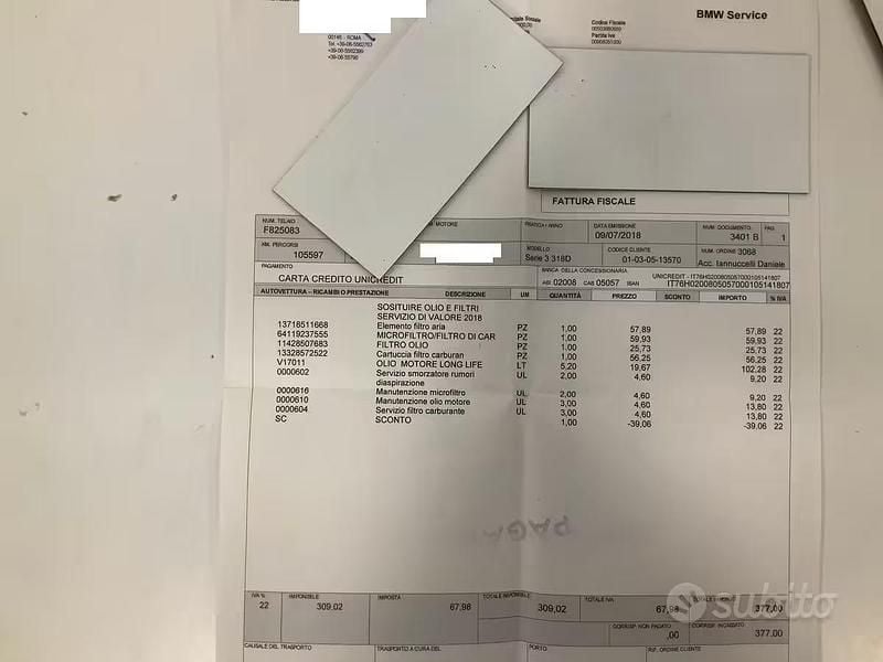 Usata BMW 318 2014 Marrone Station wagon