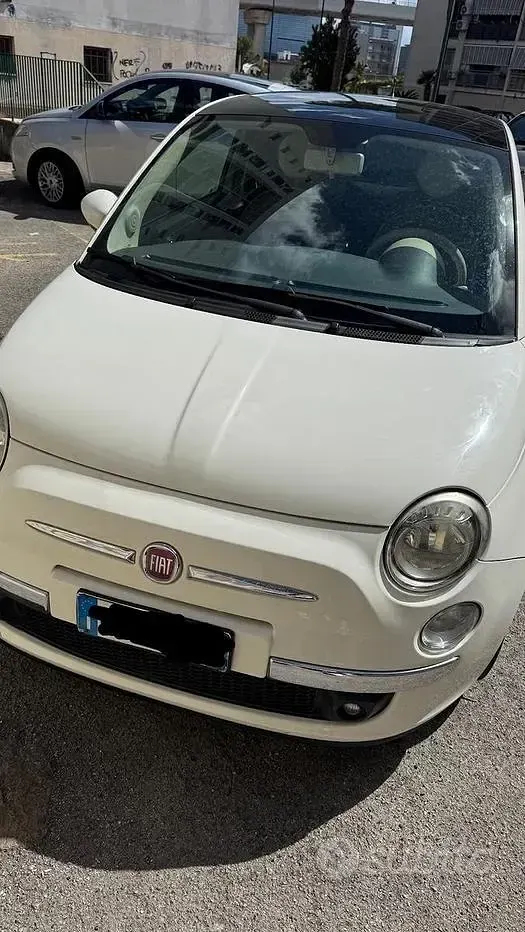 Usata Fiat 500 69 CV (50 kW) 2009 Bianco Cabrio