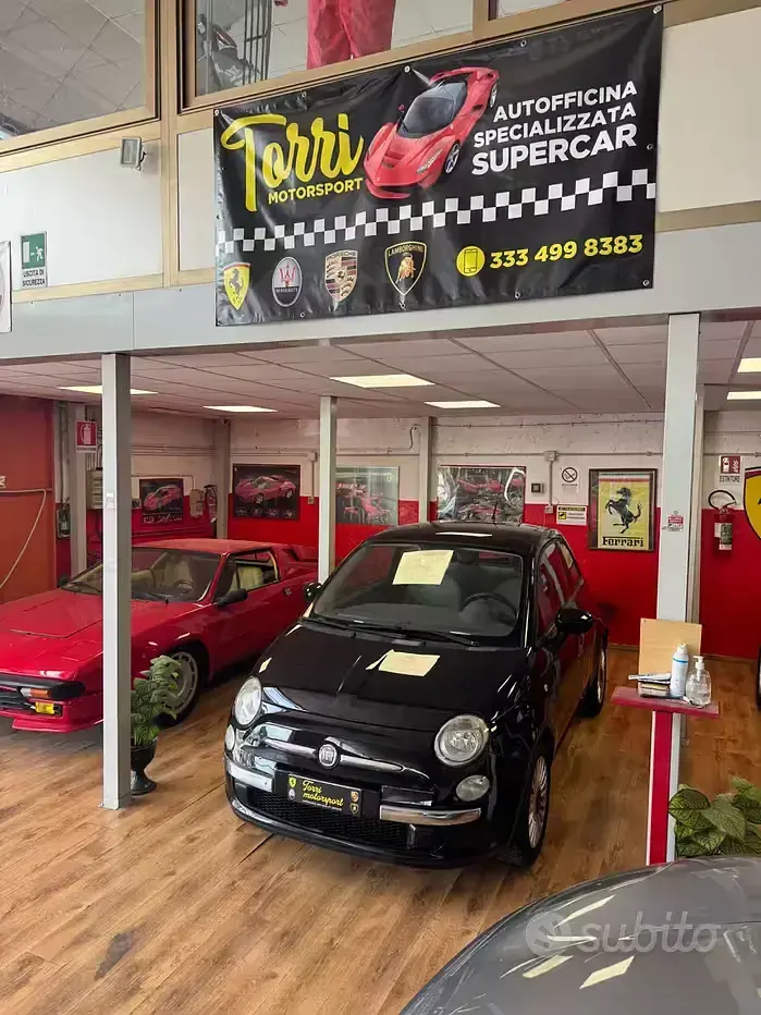 Usata Fiat 500 Lounge 69 CV (50 kW) 2012 Nero Berlina