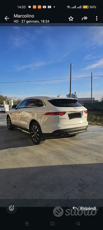 Usata Jaguar F-Pace R-Sport 180 CV (132 kW) 2016 Bianco SUV