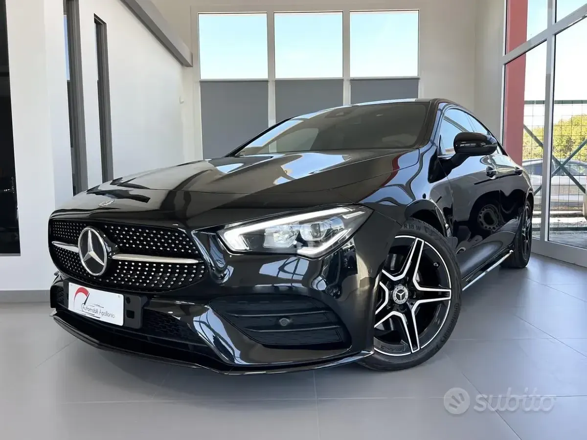 Usata Mercedes CLA200 Premium 150 CV (110 kW) 2022 Nero Berlina