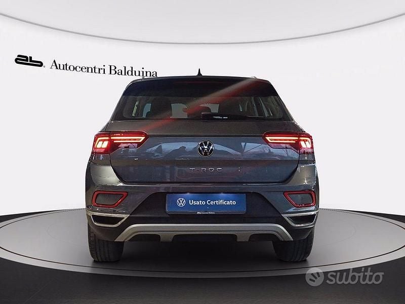 Usata VW T-Roc Style 110 CV (80 kW) 2023 Grigio indyum SUV