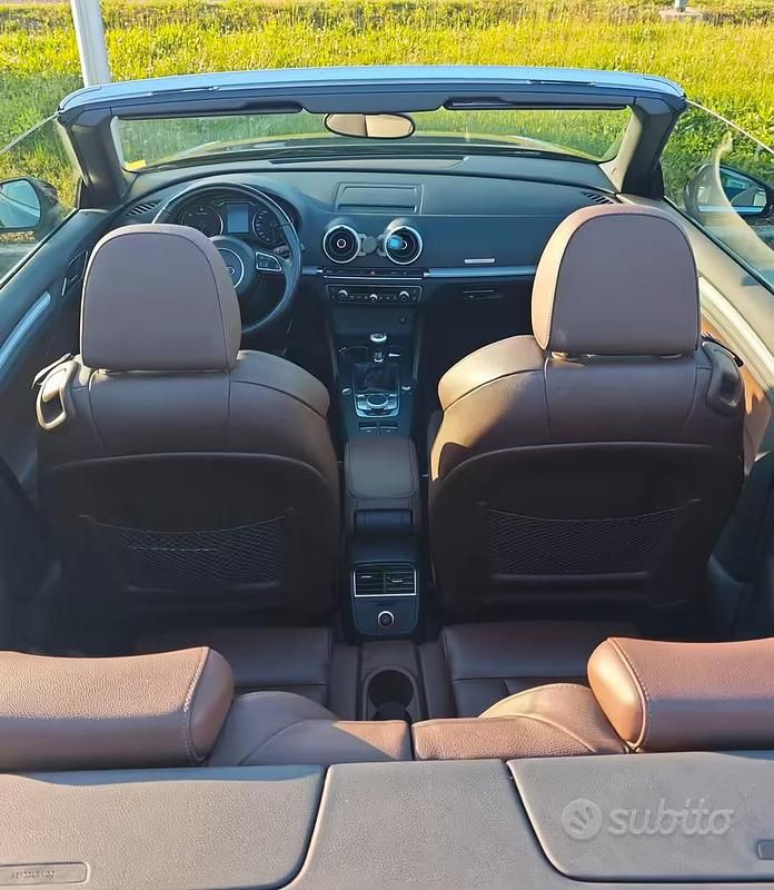Usata Audi A3 Cabriolet Attraction 150 CV (110 kW) 2015 Nero Cabrio