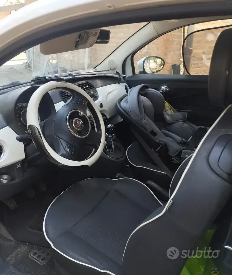 Usata Fiat 500 69 CV (50 kW) 2015 Bianco Berlina