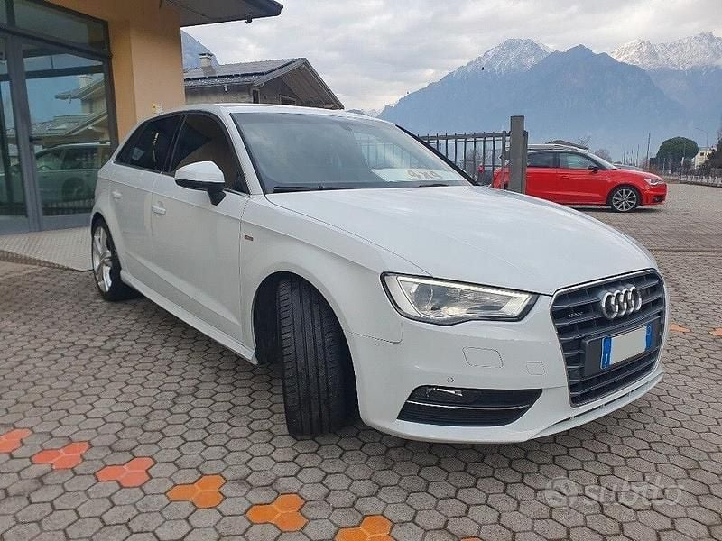 Usata Audi A3 S-Line 184 CV (135 kW) 2015 Bianco Berlina