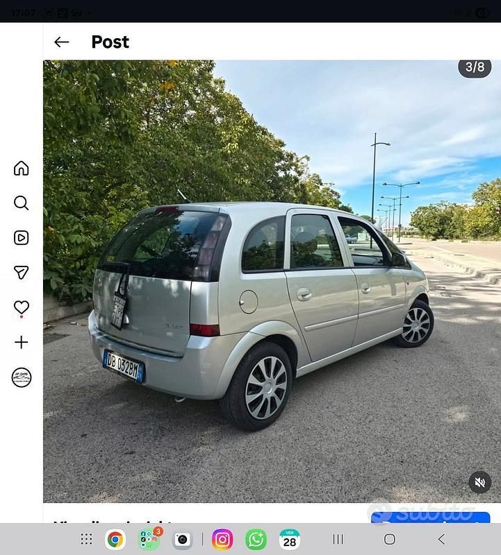 Usata Opel Meriva 75 CV (55 kW) 2007 Monovolume