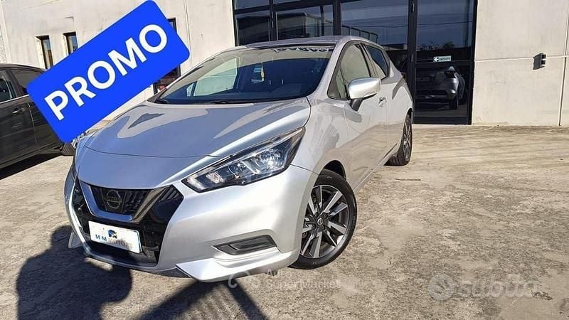 Usata Nissan Micra Acenta 90 CV (66 kW) 2017 Argento Utilitaria