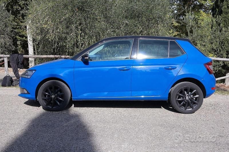Usata Skoda Fabia 60 CV (44 kW) 2020 Blu/azzurro Utilitaria