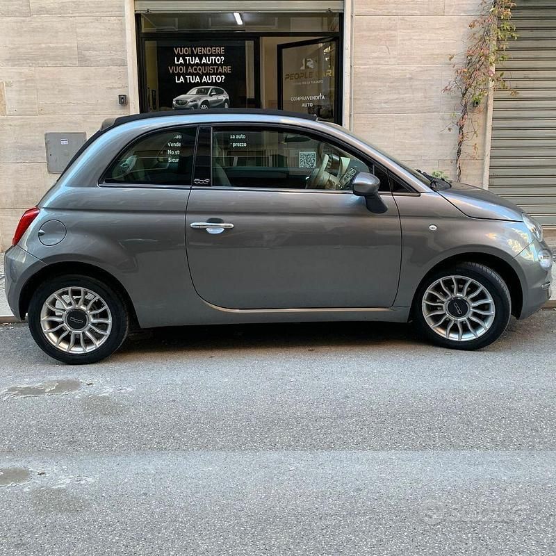 Usata Fiat 500C Lounge 95 CV (69 kW) 2011 Grigio Cabrio