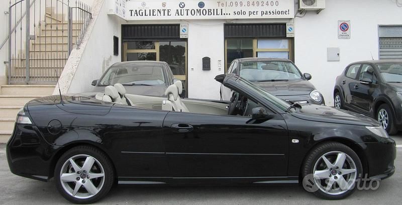 Usata Saab 9-3 Cabriolet Vector 180 CV (132 kW) 2008 Nero Cabrio