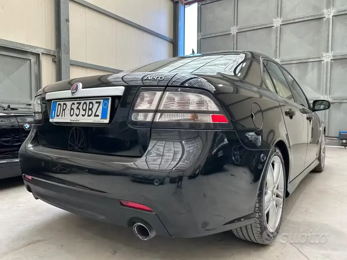 Usata Saab 9-3 Aero 256 CV (188 kW) 2008 Nero Berlina