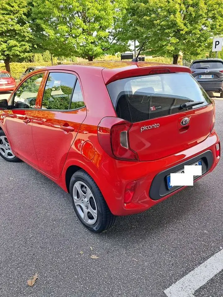 Usata Kia Picanto Active 67 CV (49 kW) 2018 Rosso Utilitaria