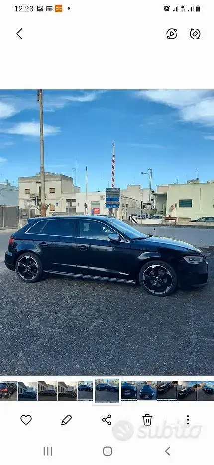 Usata Audi A3 2018 Nero Berlina