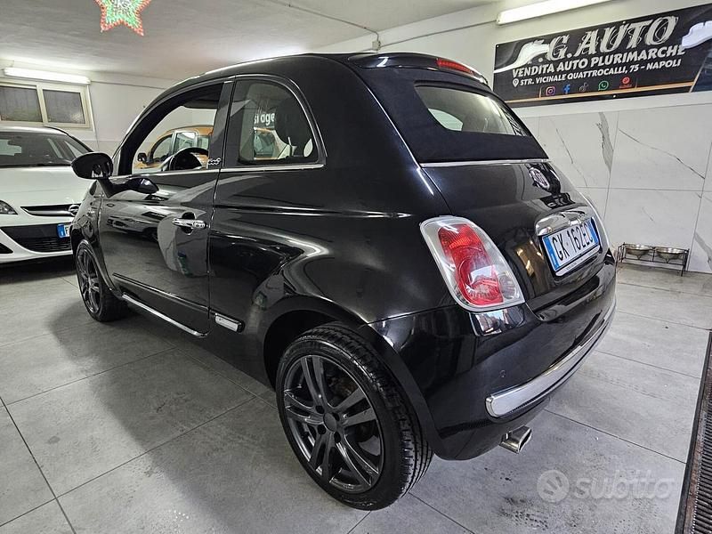 Usata Fiat 500 Lounge 85 CV (62 kW) 2013 Nero Cabrio