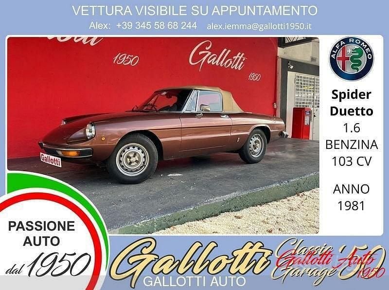 Usado Alfa Romeo Spider 109 HP (80 kW) 1981 Cabrios