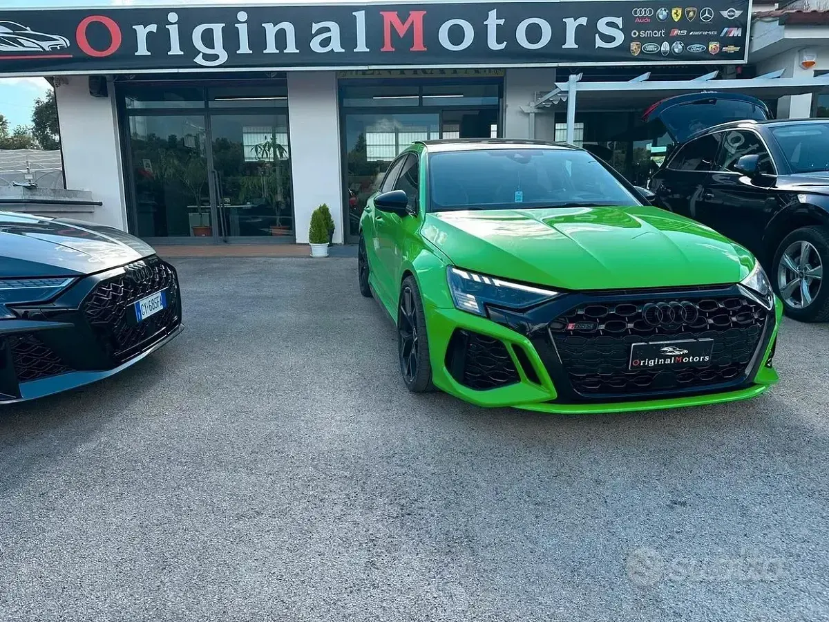 Usata Audi RS3 400 CV (294 kW) 2022 Verde Berlina