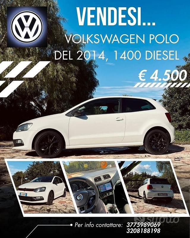 Usata VW Polo 75 CV (55 kW) 2014 Berlina