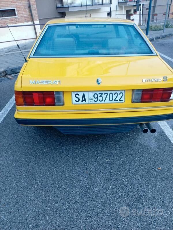 Usata Maserati Biturbo 1985 Giallo Coupé