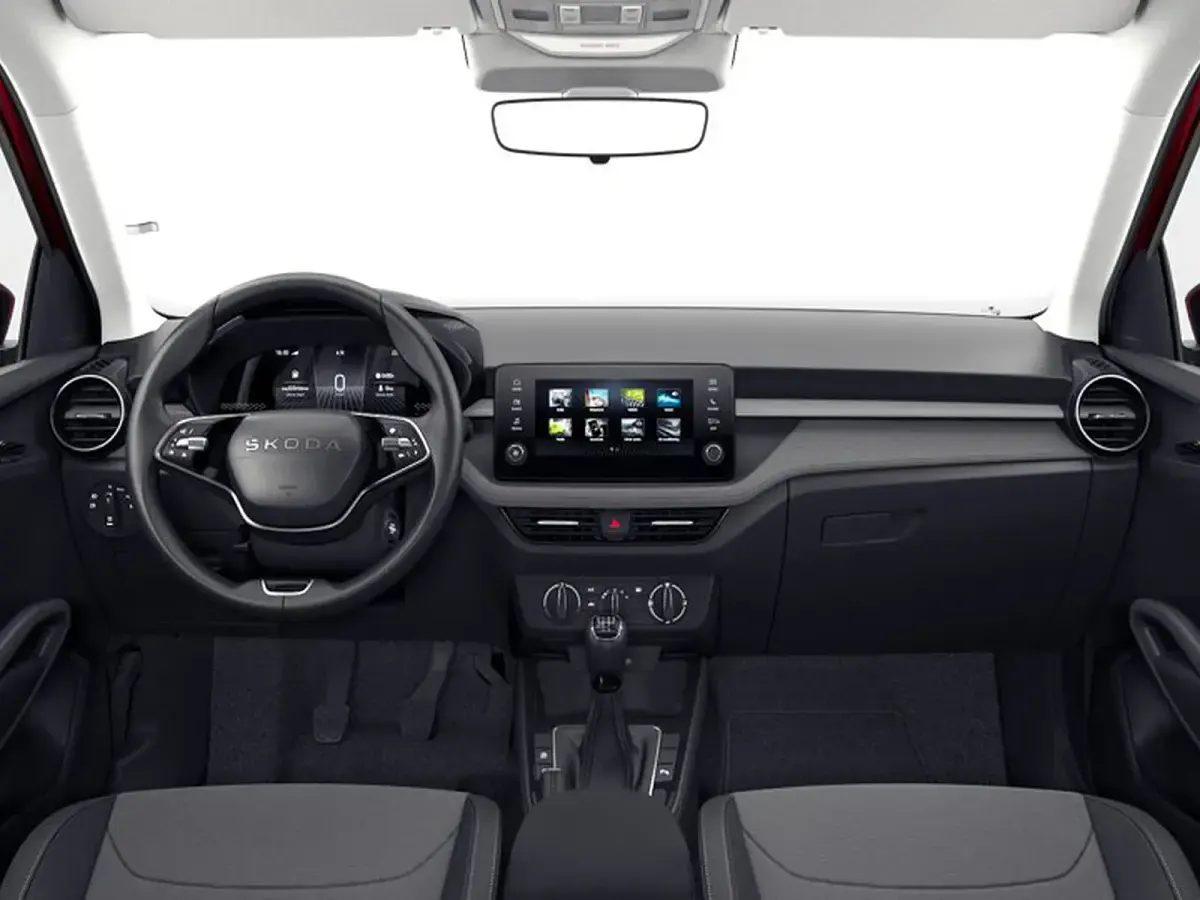 Nuova Skoda Fabia 95 CV (69 kW) 2026 Rosso velluto metallizzato nero tulipano Utilitaria