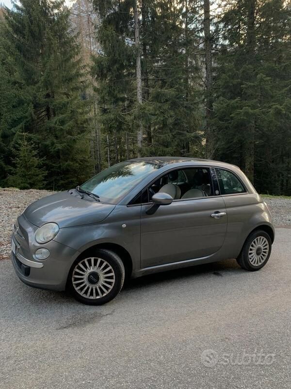 Usata Fiat 500 Lounge 69 CV (50 kW) 2011 Grigio Utilitaria