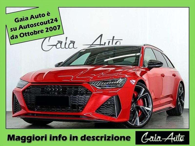 Rosso Usata 2024 Audi RS6 Ambiente Station wagon | 114.900 € (Buon prezzo) - Immagine 1/4