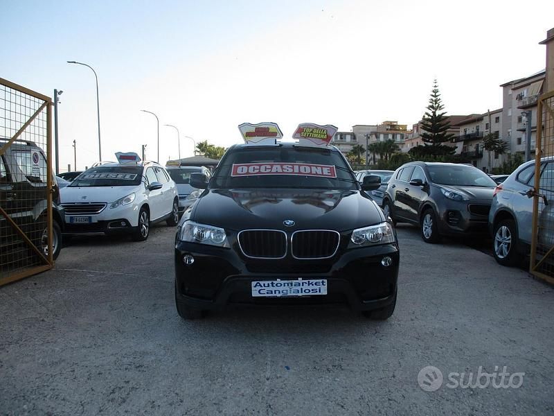 Usata BMW X3 184 CV (135 kW) 2012 Nero SUV