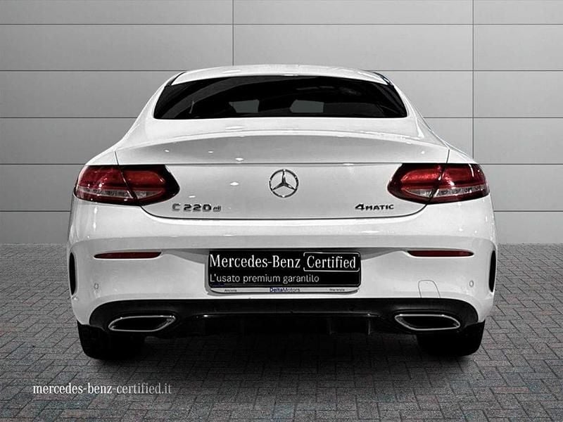 Usata Mercedes C220 Premium Plus 194 CV (142 kW) 2019 Bianco Coupé