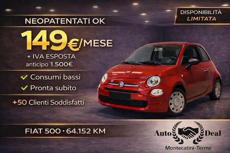 Usata Fiat 500 Dolcevita 69 CV (50 kW) 2023 Rosso Utilitaria