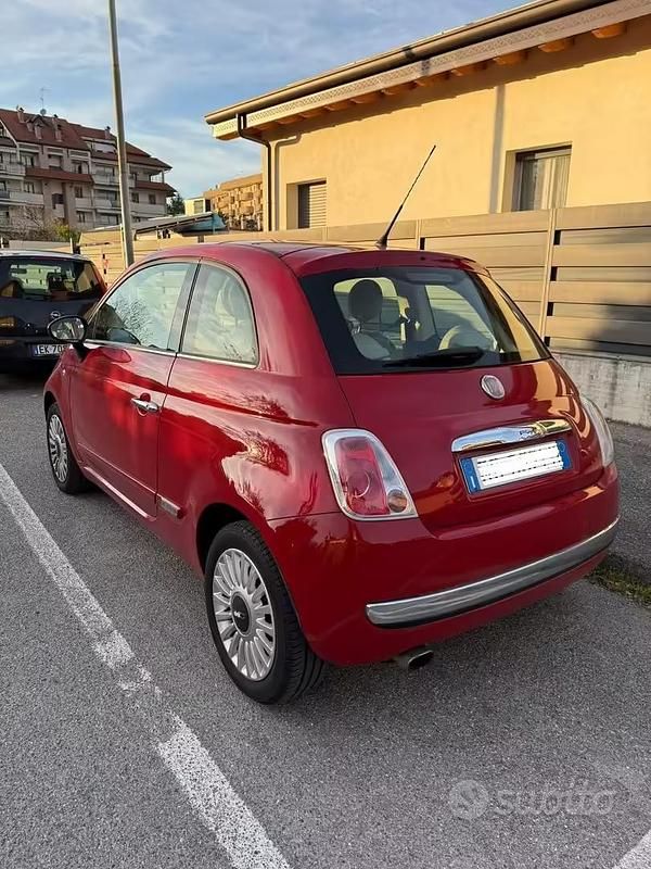 Usata Fiat 500 2009 Rosso Cabrio