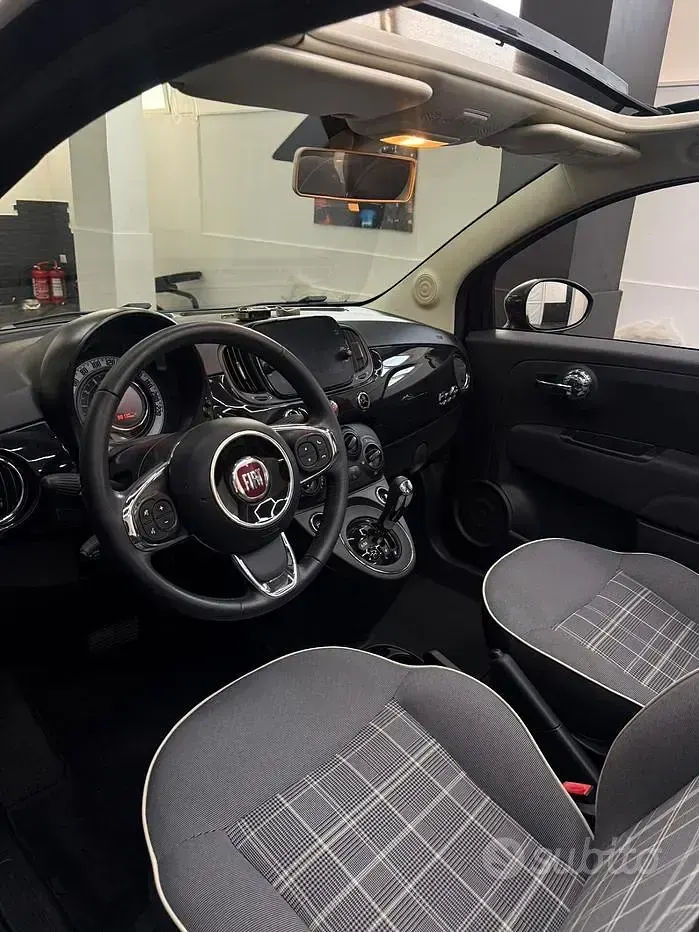 Usata Fiat 500 Mirror 85 CV (62 kW) 2018 Nero Cabrio
