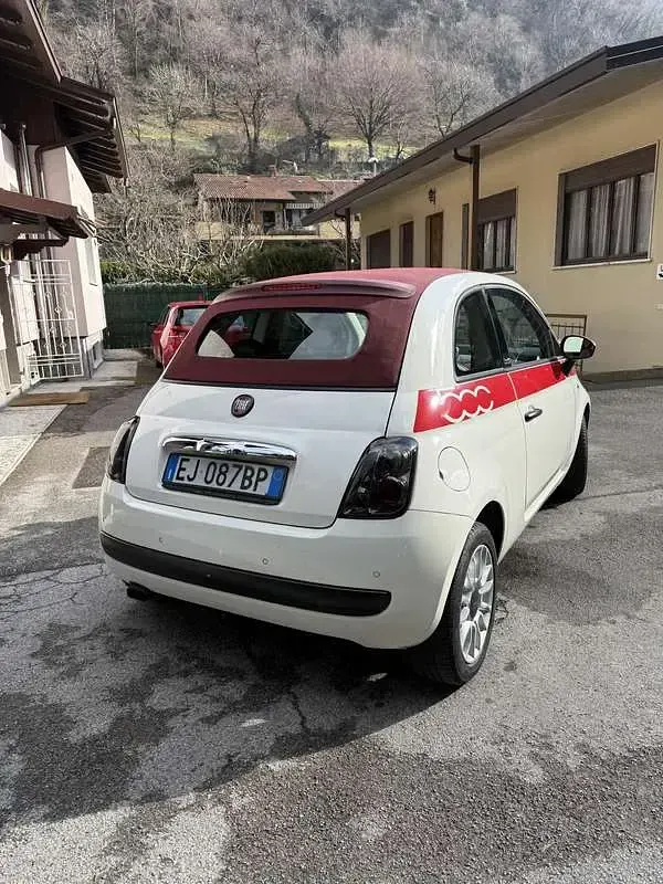 Usata Fiat 500C Lounge 86 CV (63 kW) 2011 Bianco Cabrio