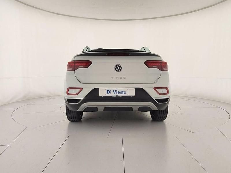 Usata VW T-Roc Cabriolet Style 110 CV (80 kW) 2022 Pure white nero Cabrio