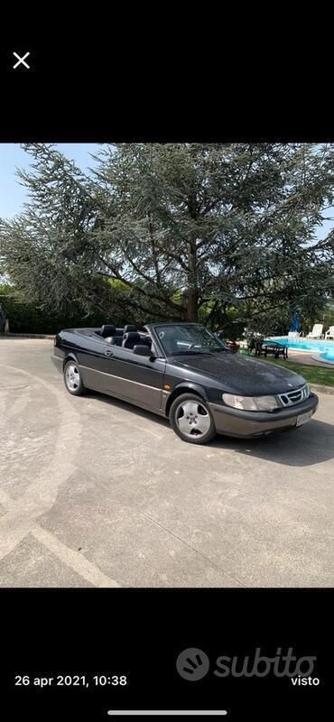 Usata Saab 900 Cabriolet 185 CV (136 kW) 1996 Nero Cabrio