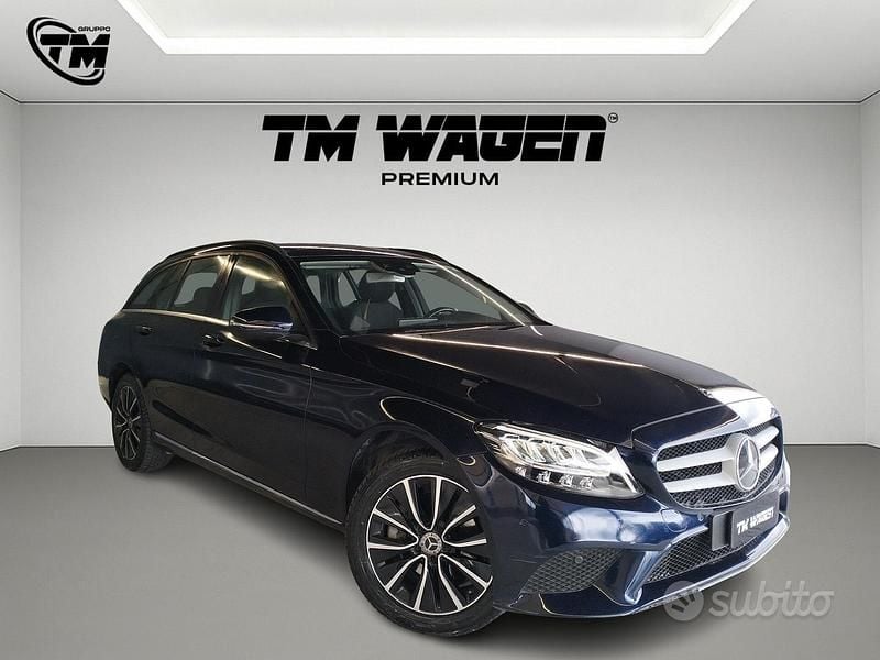 Usata Mercedes C220 Business 194 CV (142 kW) 2019 Blu/azzurro Station wagon