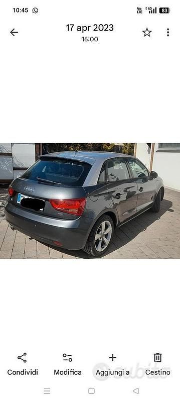 Usata Audi A1 102 CV (75 kW) 2014 Grigio Utilitaria